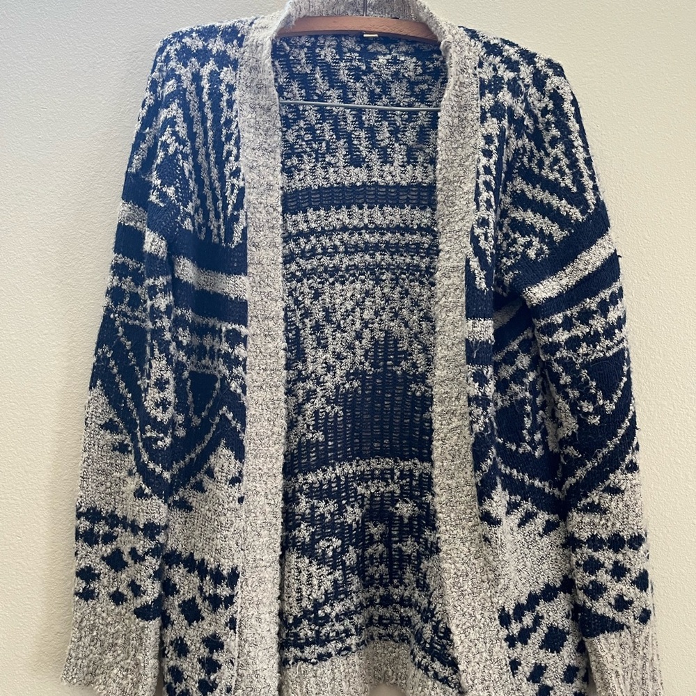 Pink Rose Cardigan Sweater